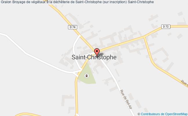 plan Broyage De Végétaux à La Déchèterie De Saint-christophe (sur Inscription) Saint-Christophe