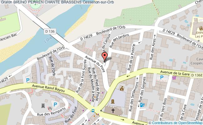 plan Bruno Perren Chante Brassens Cessenon-sur-Orb