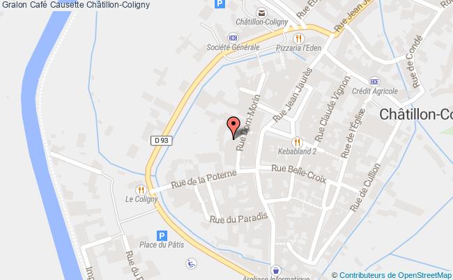 plan Café Causette Châtillon-Coligny