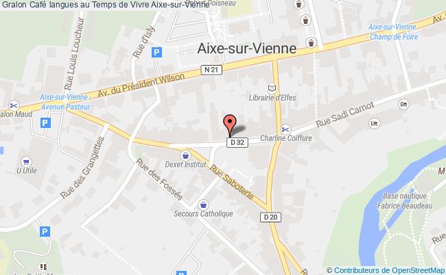 plan Café Langues Au Temps De Vivre Aixe-sur-Vienne
