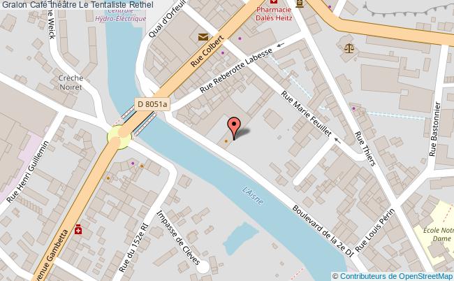 plan Café Théâtre Gravité Rethel