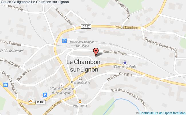 plan Calligraphie Le Chambon-sur-Lignon
