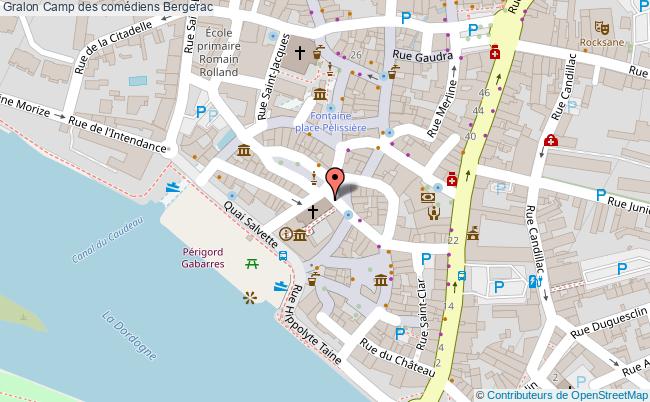 plan Camp Des Comédiens Bergerac