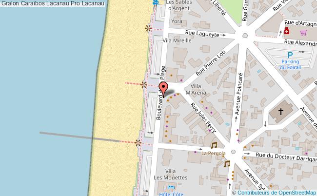 plan Caraïbos Lacanau Pro Lacanau