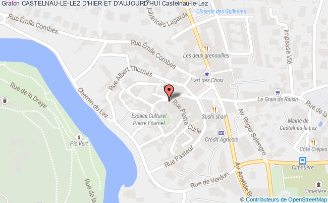 plan Castelnau-le-lez D'hier Et D'aujourd'hui Castelnau-le-Lez
