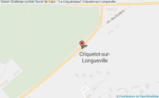 plan Challenge Cycliste Terroir De Caux : "la Criquetotaise" Criquetot-sur-Longueville