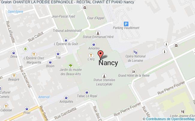 plan Chanter La PoÉsie Espagnole - RÉcital Chant Et Piano Nancy
