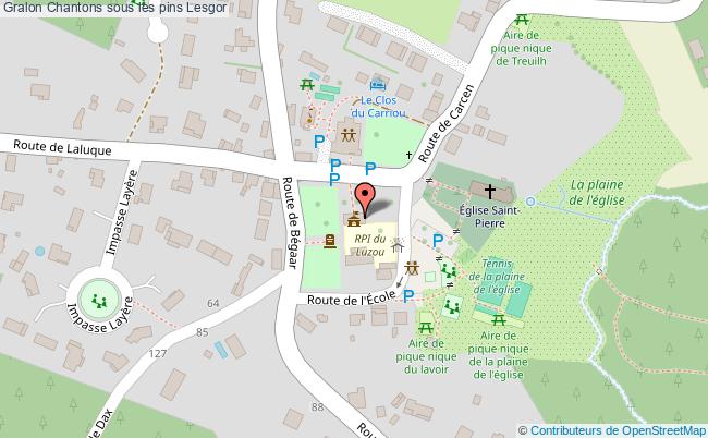 plan Chantons Sous Les Pins Lesgor