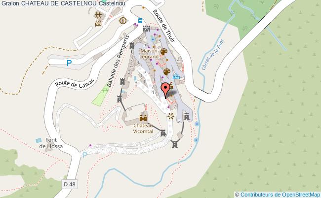 plan ChÂteau De Castelnou Castelnou