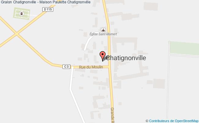 plan Chatignonville - Maison Paulette Chatignonville