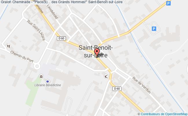 plan Cheminade - "place(s)... Des Grands Hommes!" Saint-Benoît-sur-Loire