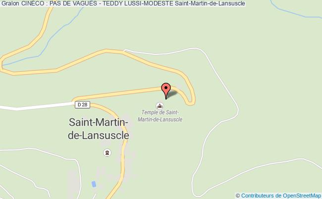 plan CinÉco : Pas De Vagues -&nbsp;teddy Lussi-modeste Saint-Martin-de-Lansuscle