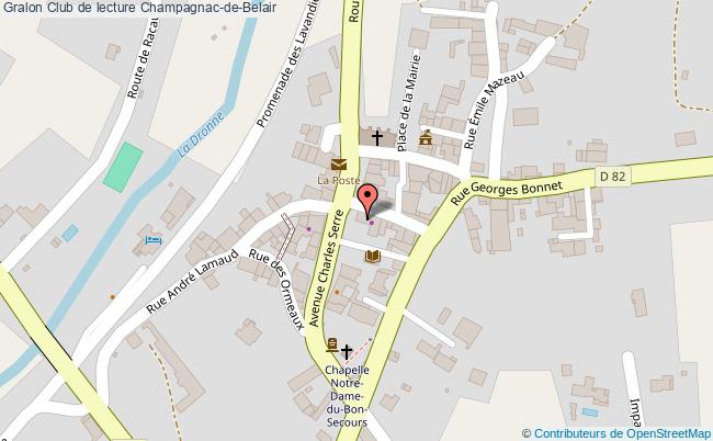 plan Club De Lecture Champagnac-de-Belair