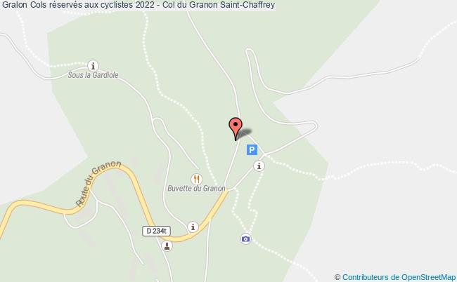 plan Cols Réservés Aux Cyclistes 2024 - Col Du Granon Saint-Chaffrey