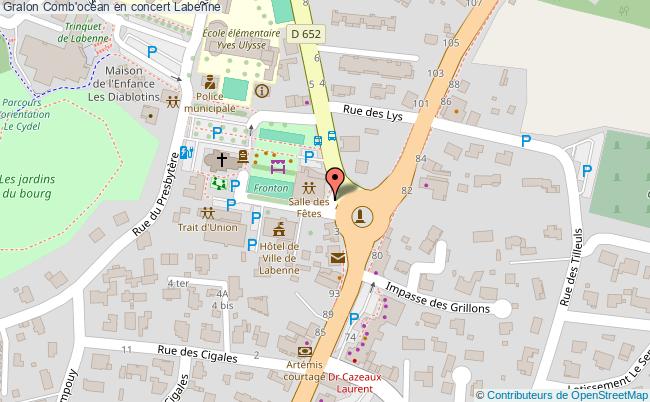 plan Comb'océan En Concert Labenne