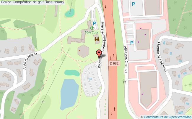 plan Compétition De Golf Bassussarry