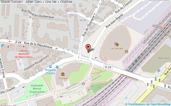 plan Concert : Julien Clerc « Une Vie » Chartres