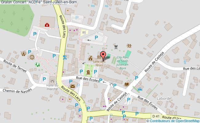 plan Concert "acdfé" Saint-Julien-en-Born