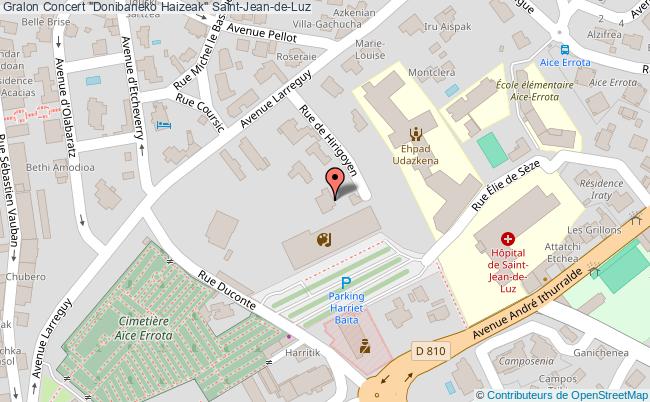 plan Concert "donibaneko Haizeak" Saint-Jean-de-Luz