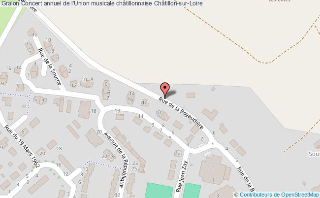 plan Concert Annuel De L'union Musicale Châtillonnaise Châtillon-sur-Loire