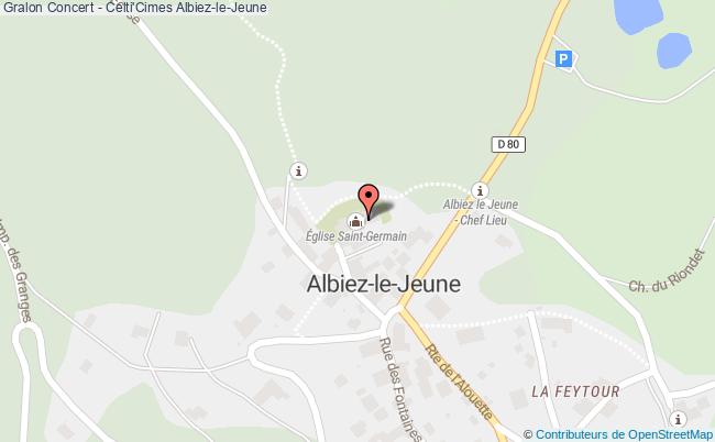 plan Concert - Celti'cimes Albiez-le-Jeune
