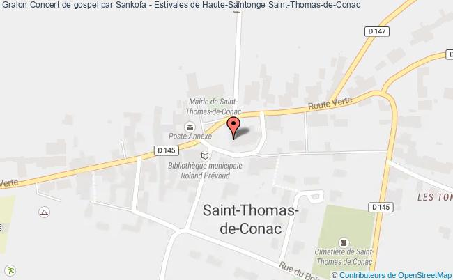plan Concert De Gospel Par Sankofa - Estivales De Haute-saintonge Saint-Thomas-de-Conac