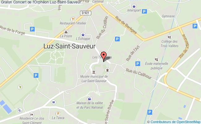plan Concert De L'orphéon Luz-Saint-Sauveur