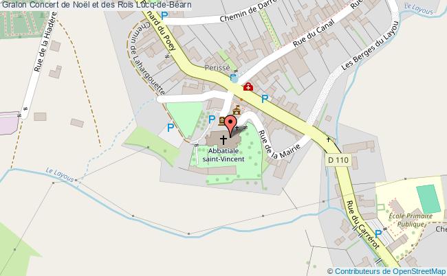 plan Concert De Noël Et Des Rois Lucq-de-Béarn