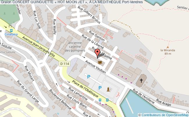 plan Concert Guinguette « Hot Moon Jet », À La MÉdithÈque Port-Vendres