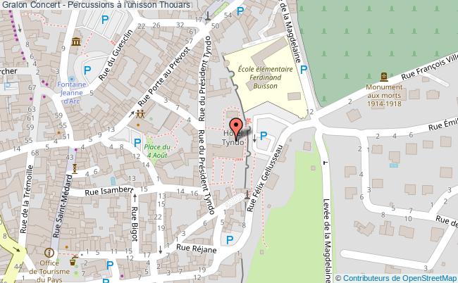 plan Concert - Percussions à L'unisson Thouars