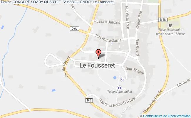 plan Concert Soary Quartet  "amaneciendo" Le Fousseret