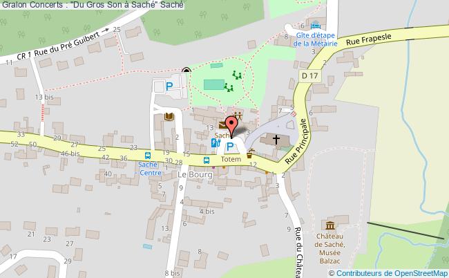 plan Concerts : "du Gros Son à Saché" Saché