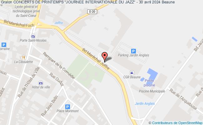 plan Concerts De Printemps “journee Internationale Du Jazz“ - 30 Avril 2024 Beaune