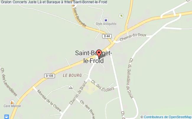 plan Concerts Juste Là Et Baraque à Frites Saint-Bonnet-le-Froid