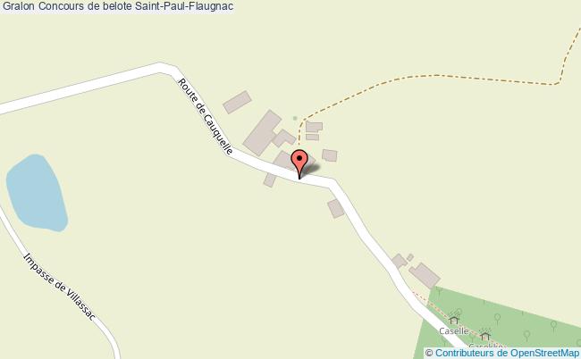 plan Concours De Belote Flaugnac