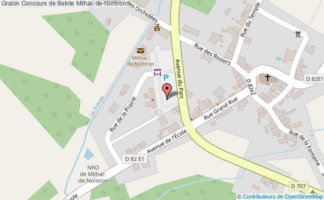 plan Concours De Belote Milhac-de-Nontron