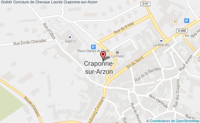 plan Concours De Chevaux Lourds Craponne-sur-Arzon