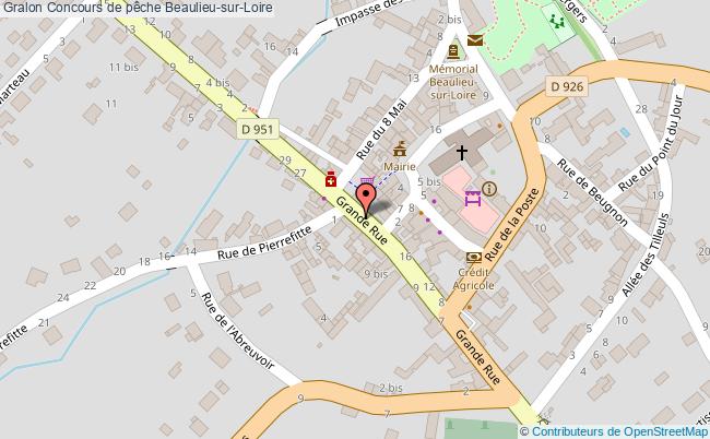 plan Concours De Pêche Beaulieu-sur-Loire