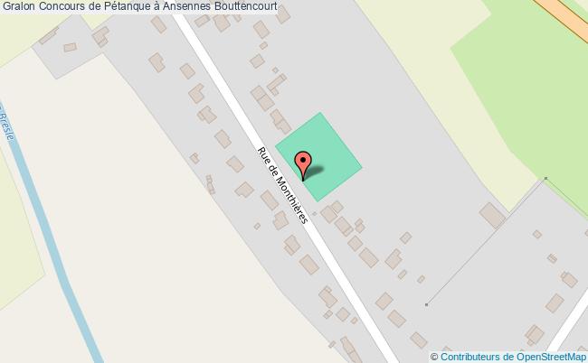 plan Concours De Pétanque à Ansennes Bouttencourt