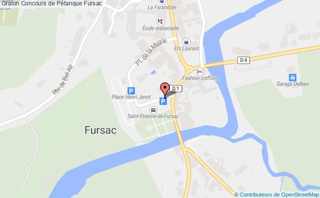 plan Concours De Pétanque Saint-Pierre-de-Fursac