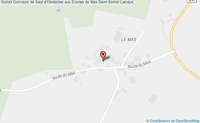 plan Concours De Saut D'obstacles Aux Ecuries Du Mas Saint-Sornin-Lavolps