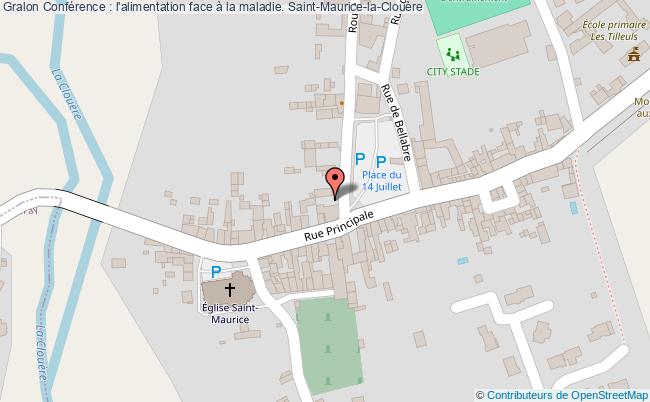 plan Conférence : L'alimentation Face à La Maladie. Saint-Maurice-la-Clouère