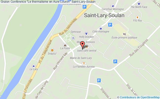 plan Conférence "le Thermalisme En Aure Louron" Saint-Lary-Soulan