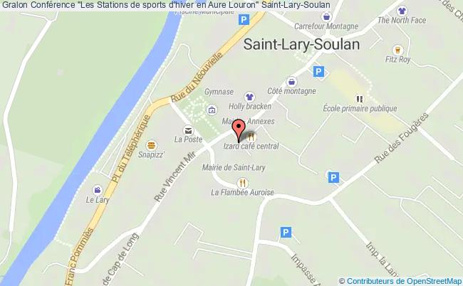 plan Conférence "les Stations De Sports D'hiver En Aure Louron" Saint-Lary-Soulan