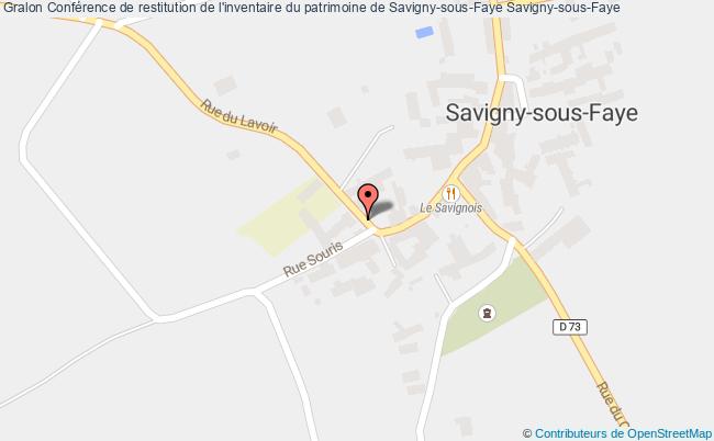 plan Conférence De Restitution De L'inventaire Du Patrimoine De Savigny-sous-faye Savigny-sous-Faye