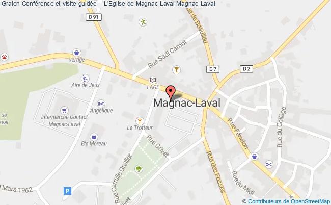 plan Conférence Et Visite Guidée -  L'eglise De Magnac-laval Magnac-Laval