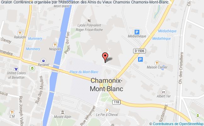 plan Conférence Organisée Par L'association Des Amis Du Vieux Chamonix Chamonix-Mont-Blanc