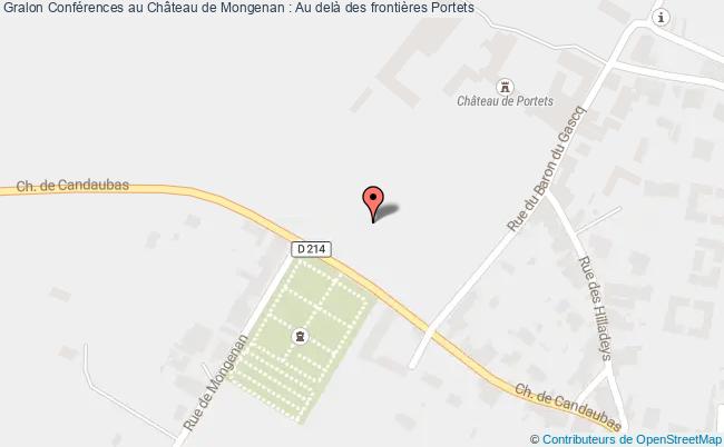 plan Conférences Au Château De Mongenan : Au Delà Des Frontières Portets