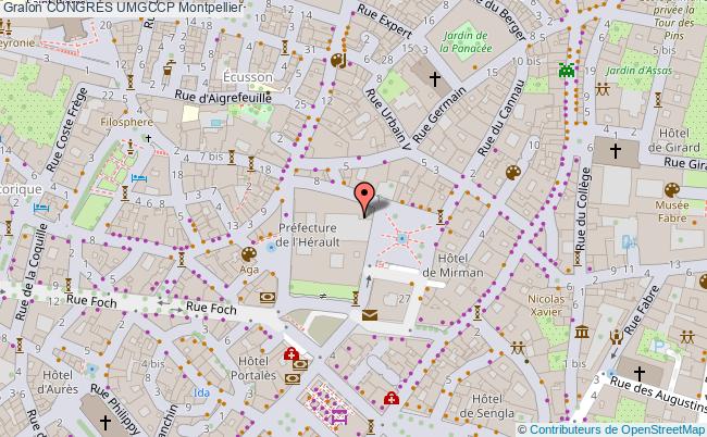 plan CongrÈs Umgccp Montpellier