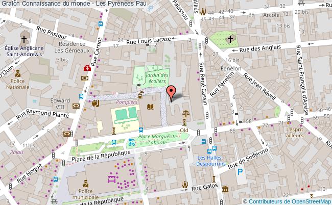 plan Connaissance Du Monde - Les Pyrénées Pau